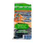 BROCHES PLÁSTICOS SAMANTHA X 12 UNIDADES