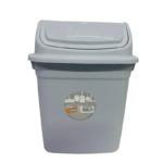 CESTO RESIDUOS 6 LITROS - TAPA BASCULANTE Y ASAS - COLOR GRIS - MAKE