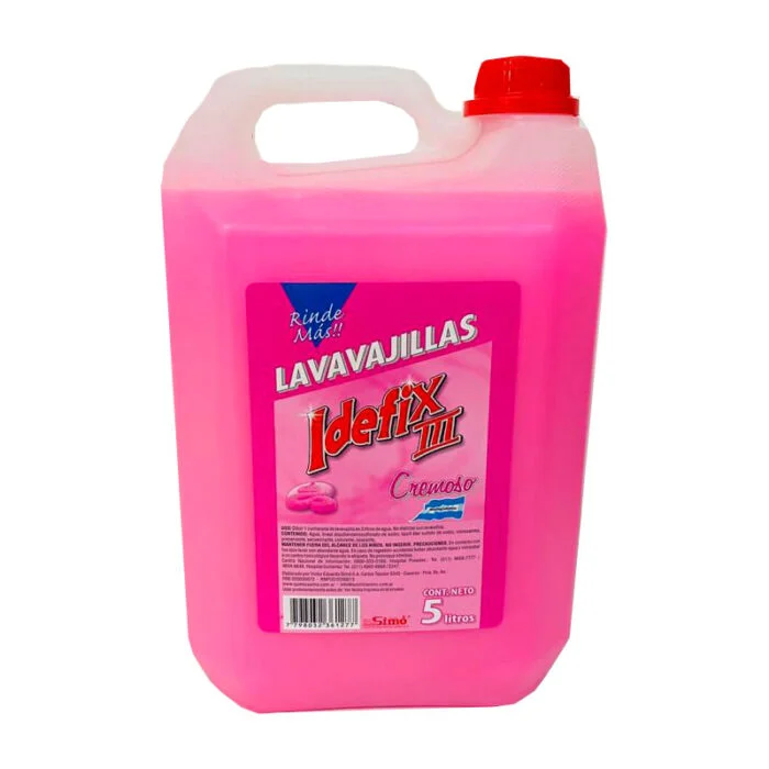 LAVAVAJILLAS/DETERGENTE PARA COCINAS IDEFIX X 5L CONCENTRADO - ROSA CREMOSOROSA R - Imagen 1