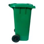 CESTO CONTENEDOR ROYCO C/RUEDAS 120 L - VERDE P/RECICLABLES - Imagen 2