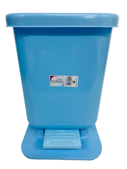 CESTO RESIDUOS C/PEDAL PLANA 13L FLORIDA - COLORES SURTIDOS