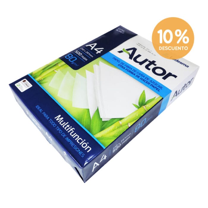 RESMA AUTOR A4 80 G X UNIDAD PROMO - Imagen 1