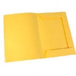 CARPETA OFICIO 3 SOLAPAS CARTULINA AMAR
