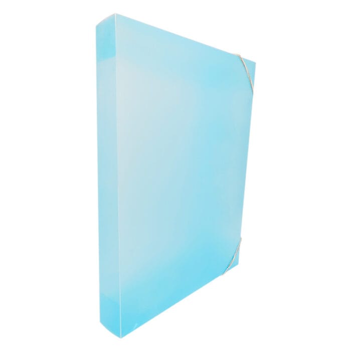 CARPETA PLASTICA - CAJA ARCHIVO OFICIO LOMO 4 CM C/ELAST - Imagen 1