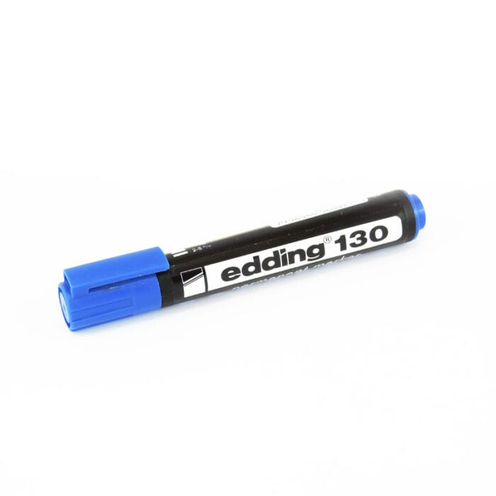 MARCADOR EDDING 130 PUNTA BISELADA AZUL - Imagen 1