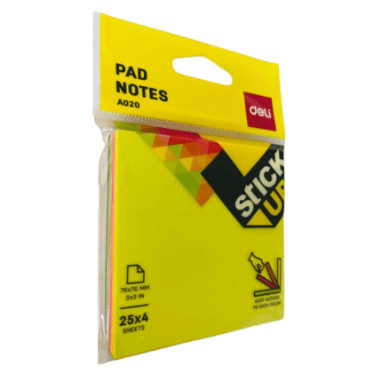 TACO MEDORO ADH 76X76 MM X 4 COLORES X 100 HOJAS